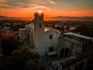 Vista panorámica de Taxco y Cuernavaca